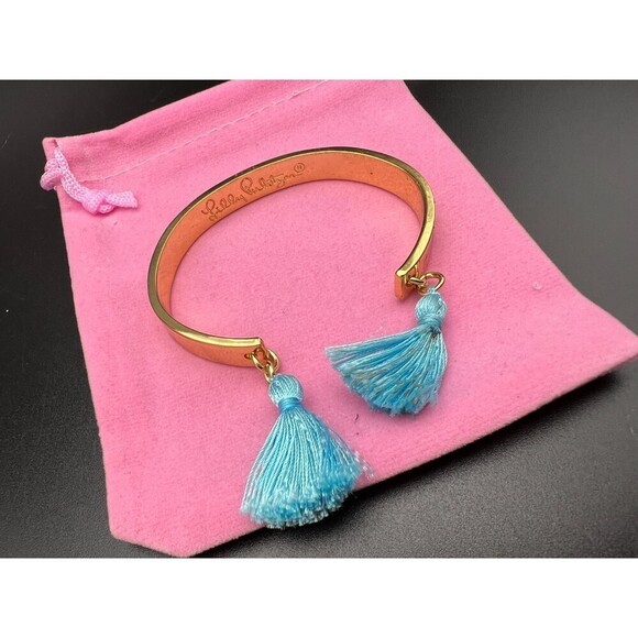 Lilly Pulitzer Rule Breakers Only Cuff Bracelet - Picture 4 of 4
